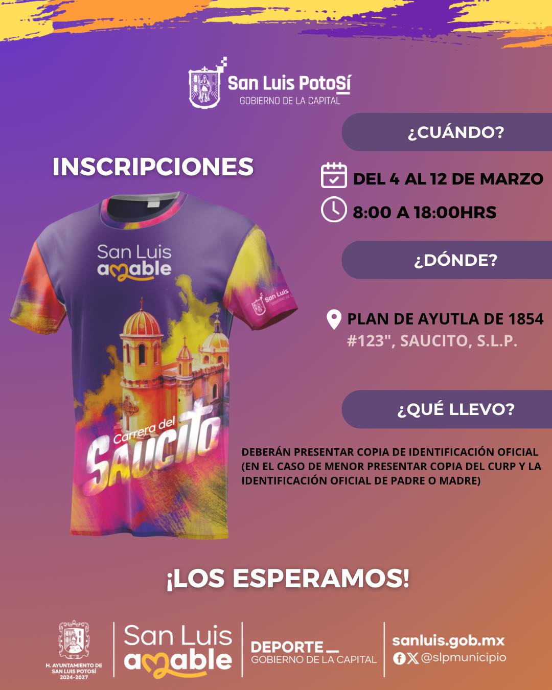 Invitan a Carrera Atlética “Saucito de oro 12K”